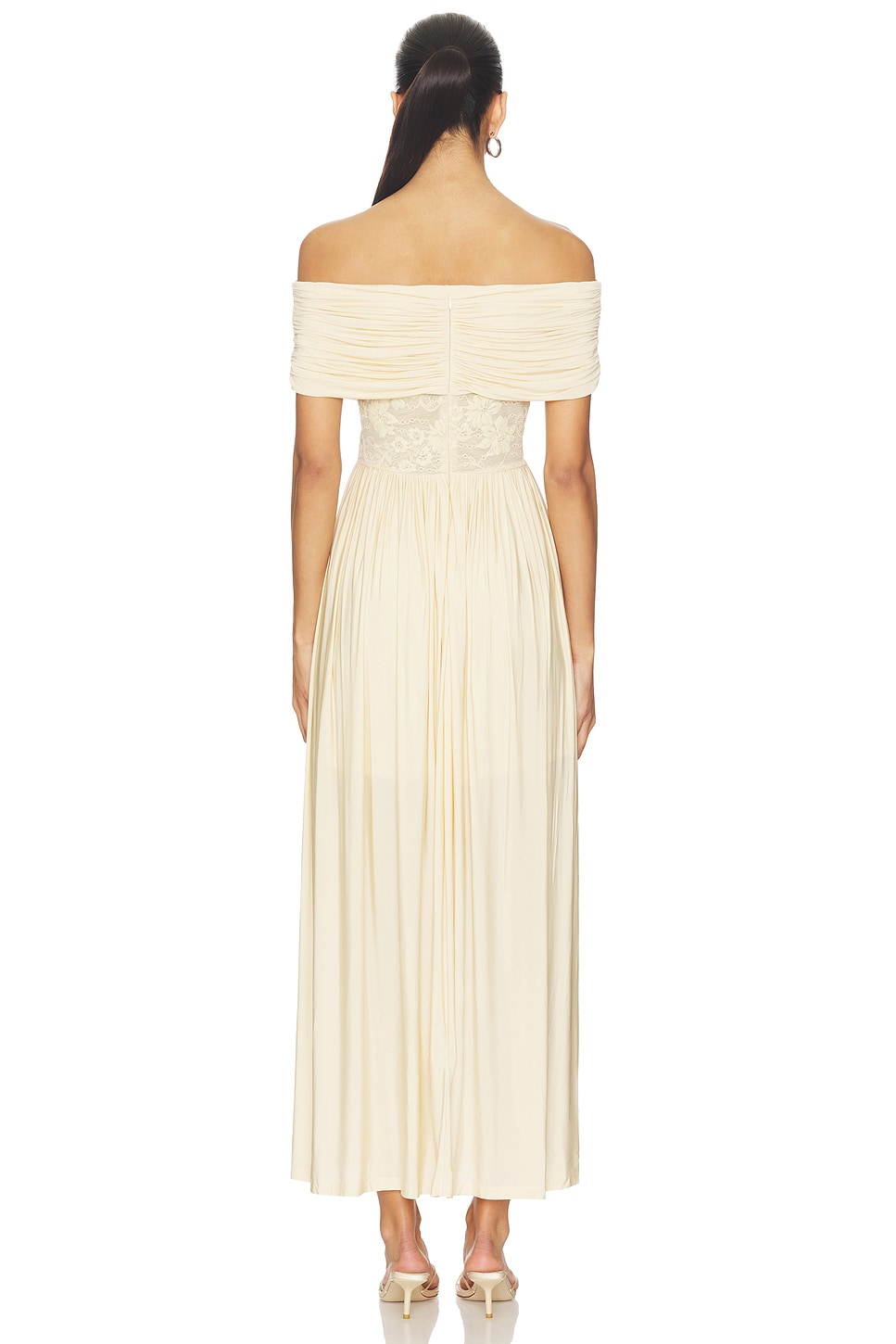 Zimmermann Stretch Jersey Dress in Cream | REVOLVE