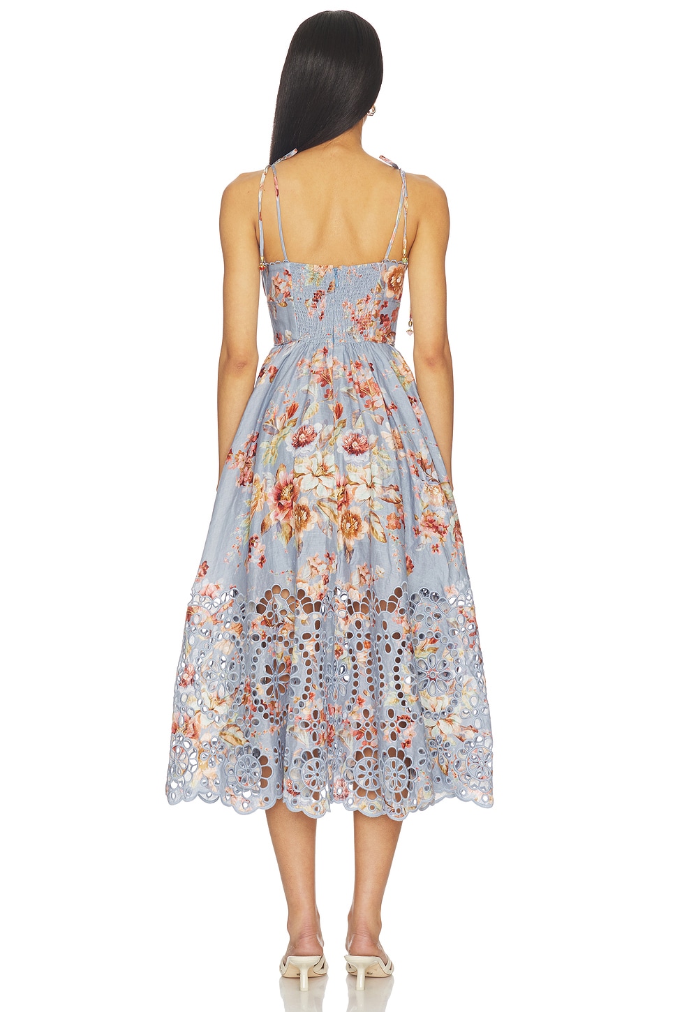 Zimmermann Awaken Picnic Dress in Chambray Floral | REVOLVE
