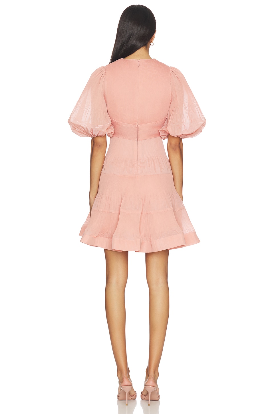 zimmermann pleated long sleeve mini dress Pleated Mini Dress