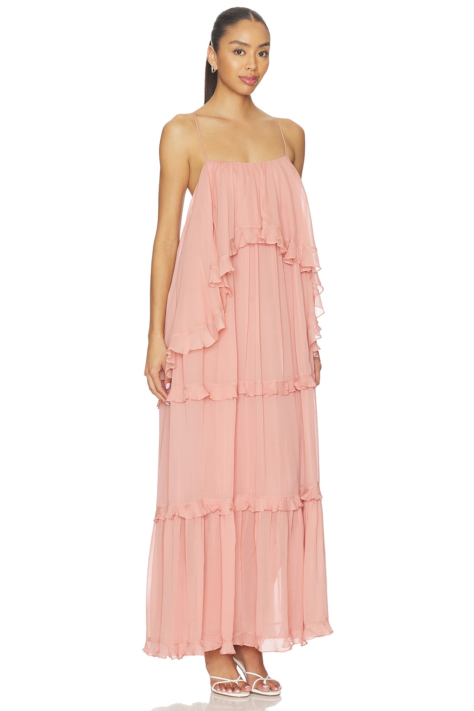 Luna Frilled Slip Dress - thumbnail 3