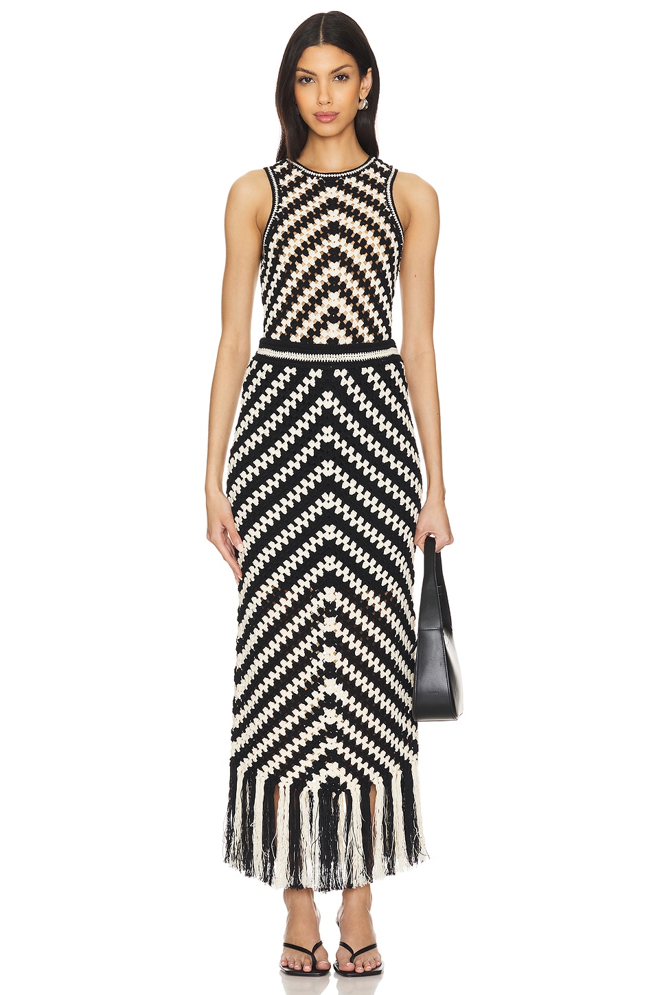 Zimmermann Halliday Hand Crochet Skirt in Chevron | REVOLVE