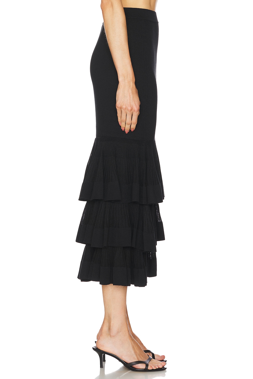Zimmermann Illustration Tiered Ruffle Skirt