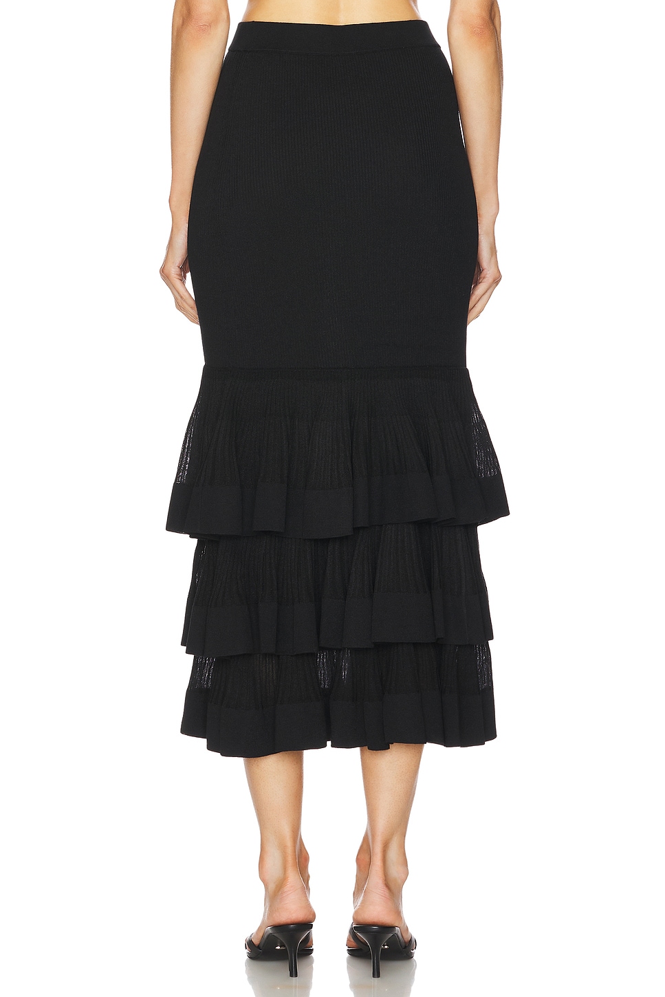 Zimmermann Illustration Tiered Ruffle Skirt