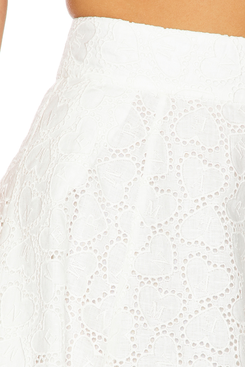 Zimmermann Crush Embroidered Midi Skirt in Ivory | REVOLVE