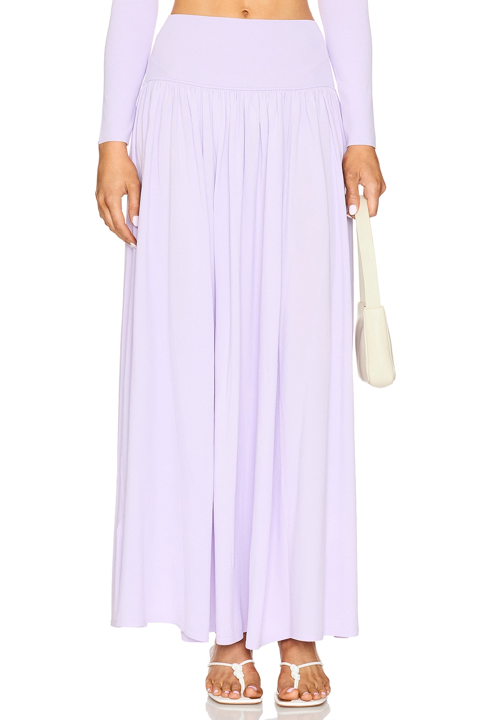 ワンピース ZIMMERMANN Women Mid Skirts 2445DR251 LIF Purple Zimmermann Acacia Knit Midi Skirt in Lilac | REVOLVE