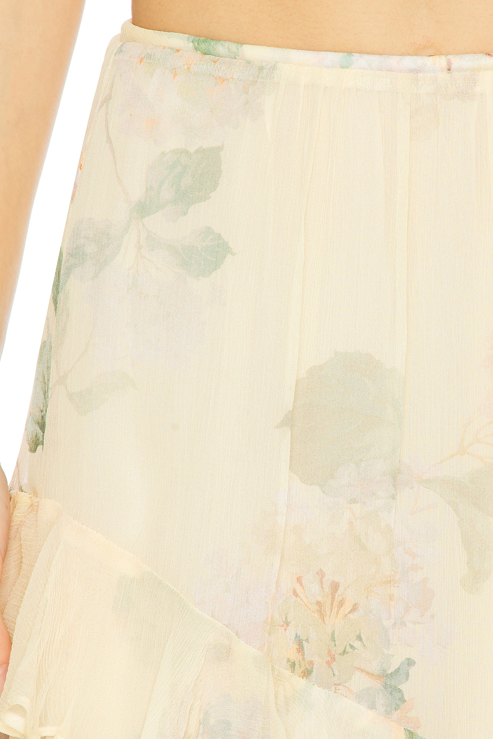 【Zimmermann】ILLUMINATE ASYMMETRIC SKIRT アシンメトリー Zimmermann Illuminate Asymmetric Skirt in Lemon Hydrangea