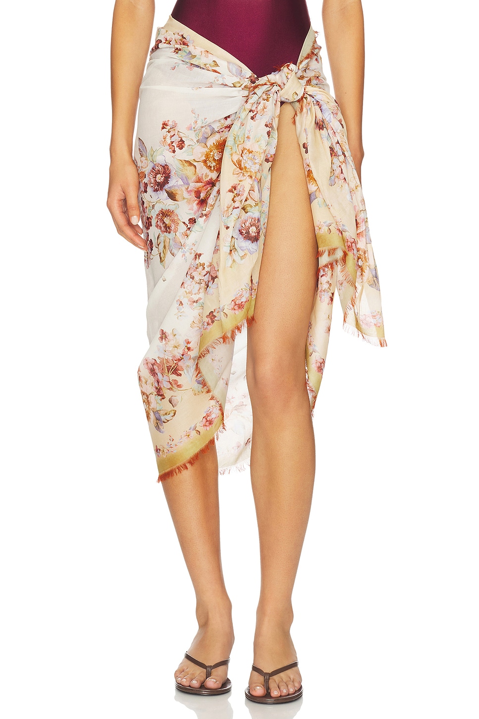 Zimmermann Printed Cotton Pareo