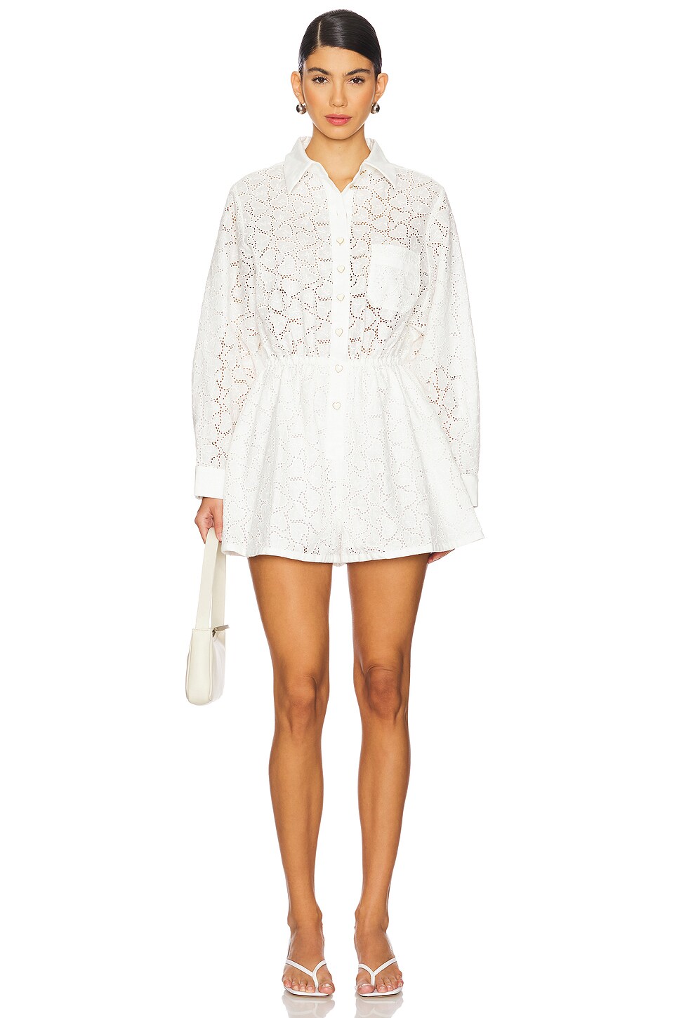 Crush Embroidered Playsuit