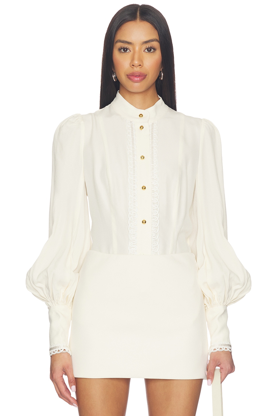 Trim Utility Blouse