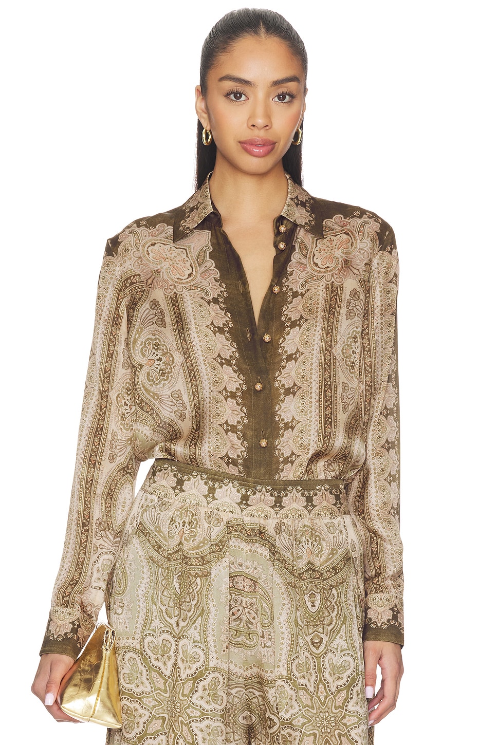 Luna Satin Shirt - thumbnail 2
