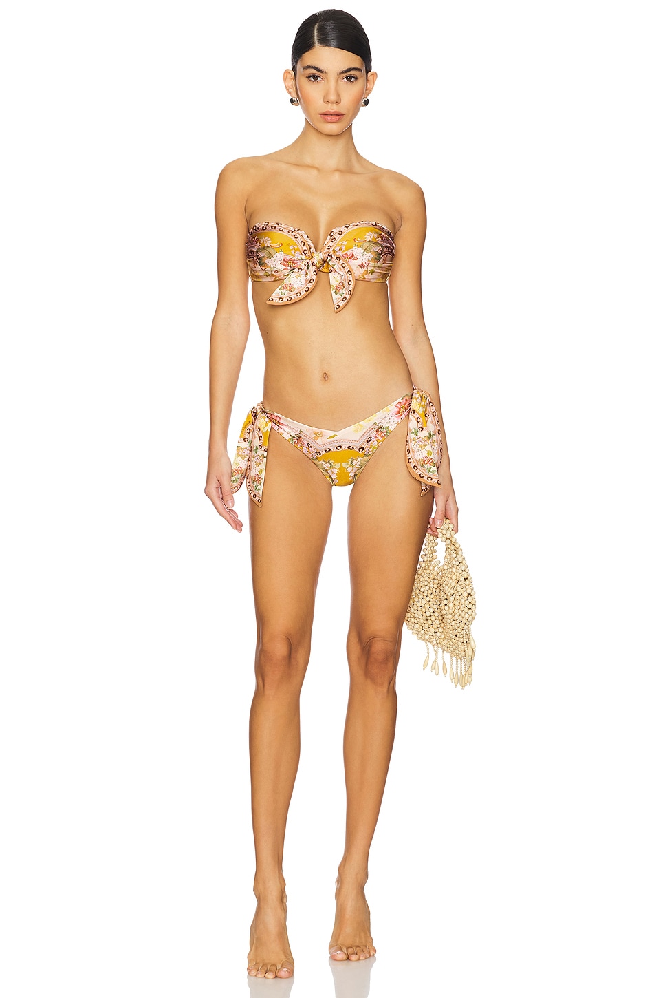 【Zimmermann】Wylie Scarf Tie floral swimsuit Zimmermann Wylie Scarf Tie floral swimsuit Zimmermann