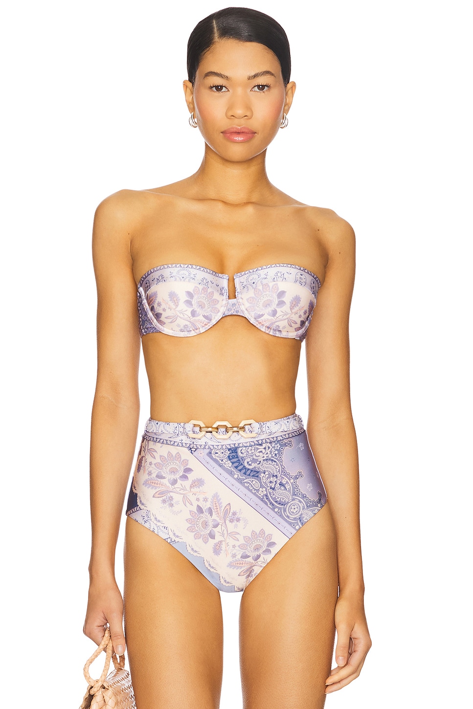 ZIMMERMANN☆関税込☆ラッキーワイヤーバルコネットビキニトップ Zimmermann LUCKY バルコネットトップ - Blue Bandana | REVOLVE