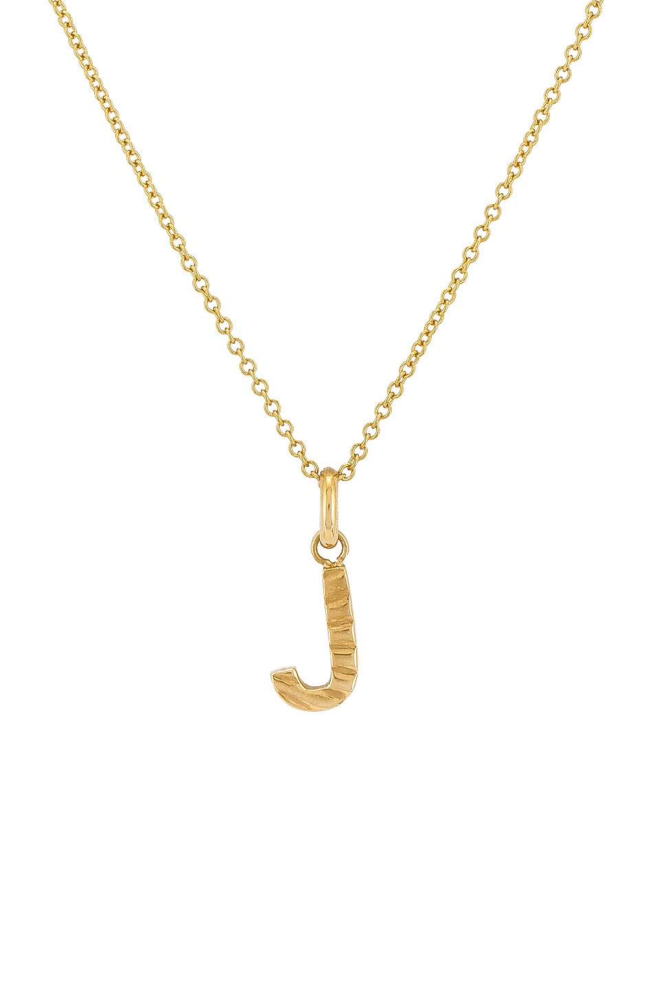 Zoe Lev 14k Gold Pleated Initial Necklace in Gold