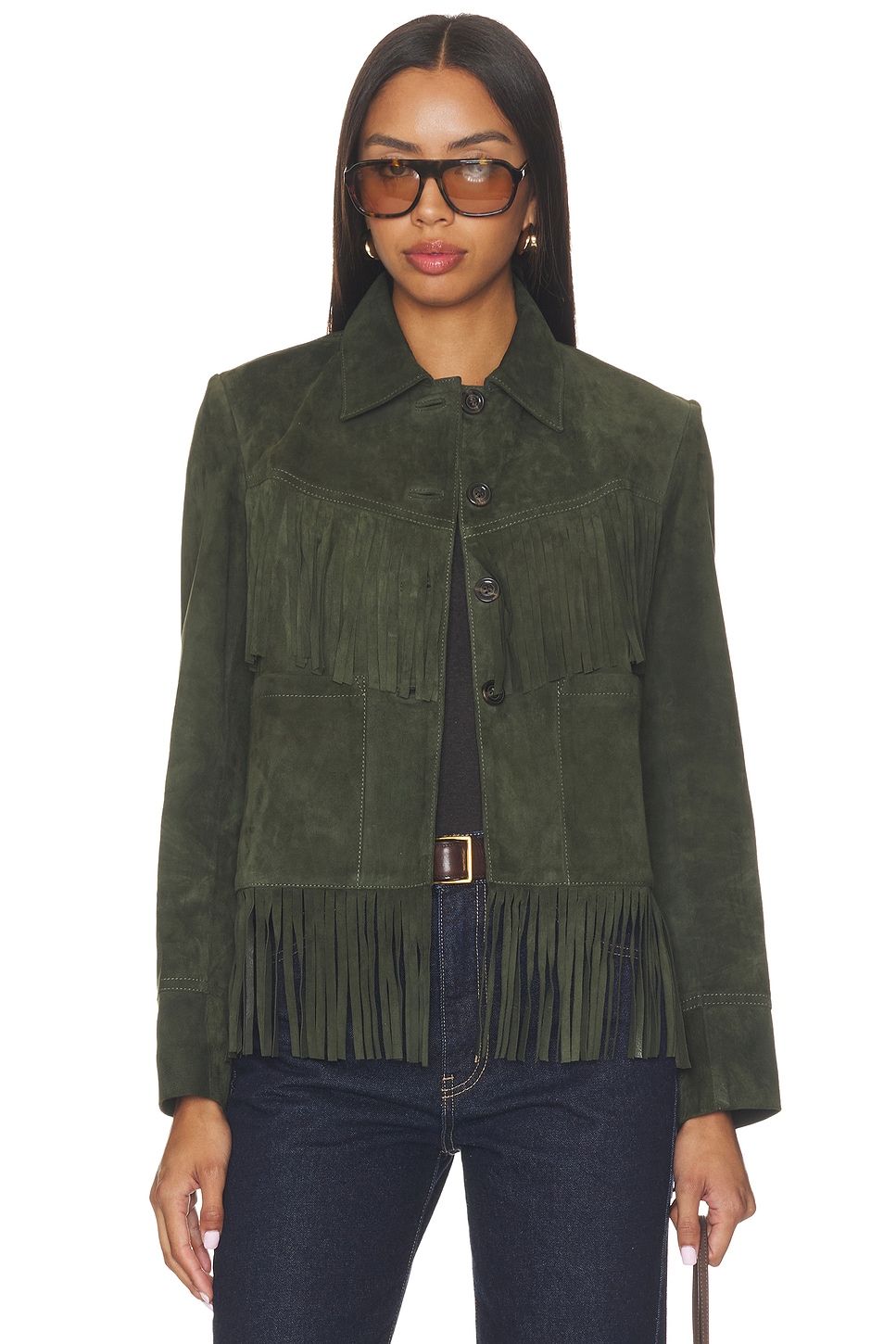 Suede Fringe Jacket - thumbnail 2