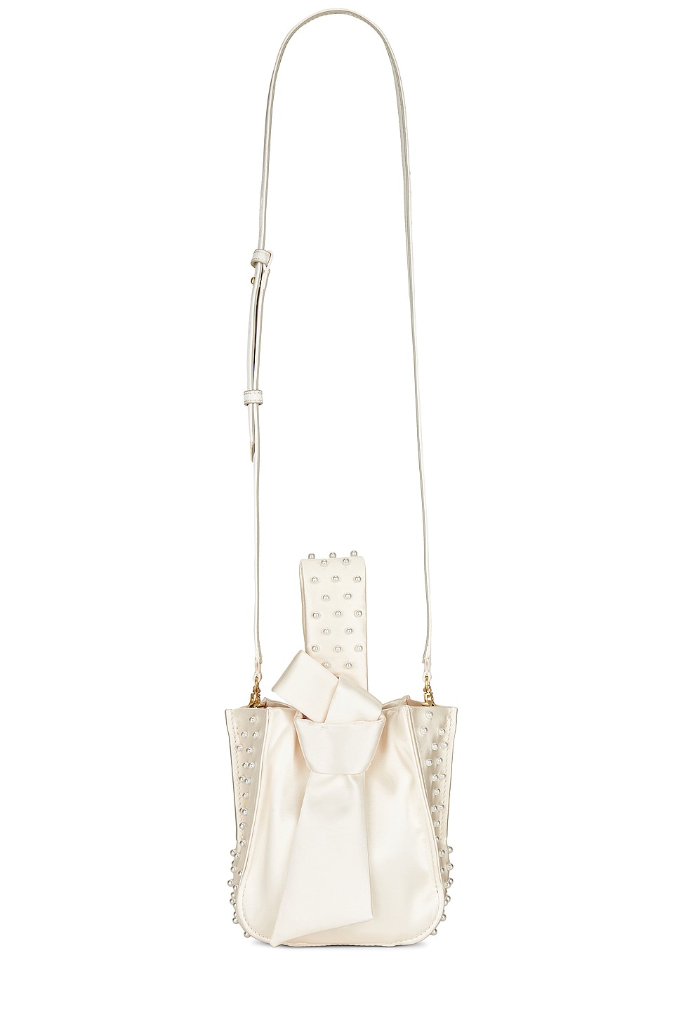 Image 1 of Anthea Wristlet Crossbody Bag in Dove