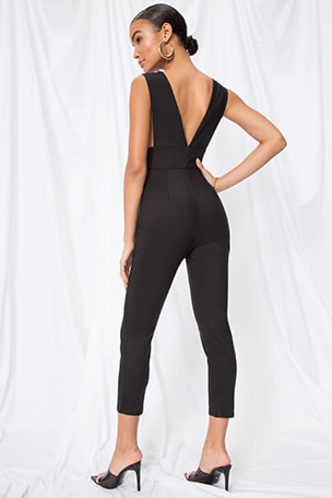 gloria deep v jumpsuit