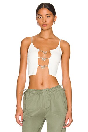 Superdown Jhene Butterfly Top | superdown