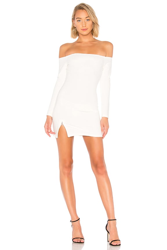 Image 1 of Cindy Off Shoulder Dress in White