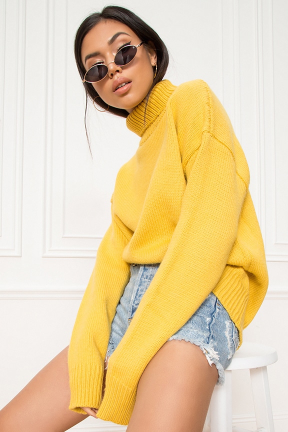 Image 1 of Paris Knit Sweater in Yellow