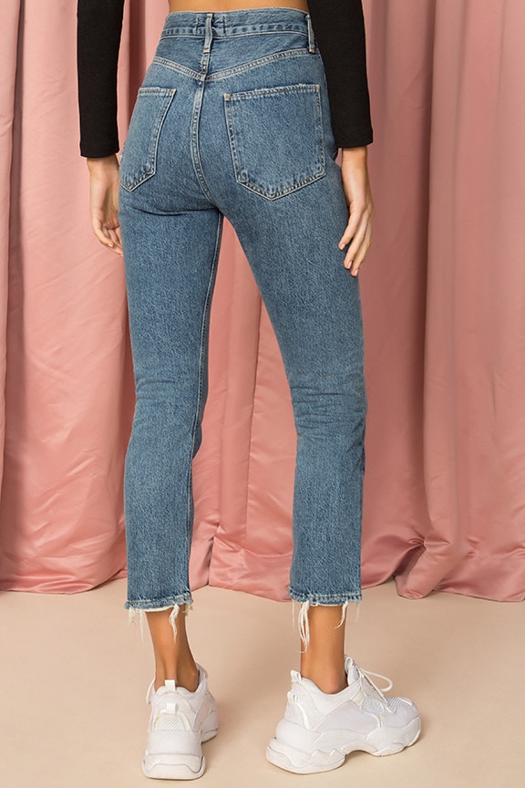Shop Agolde Riley High Rise Straight Crop. - Size 33 (also In Frequency