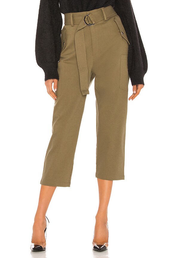 Image 1 of Cargo Belt Pant in Army Green