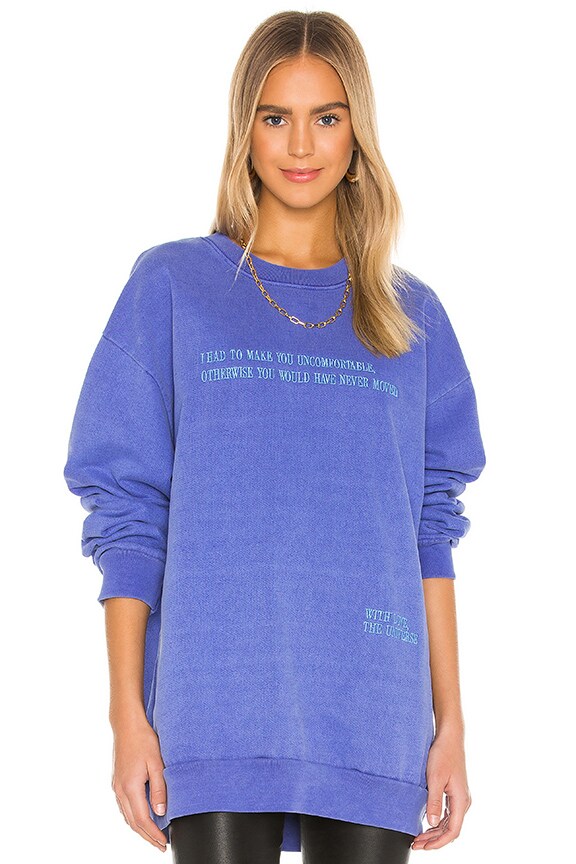 Image 1 of With Love Sweatshirt in Blue