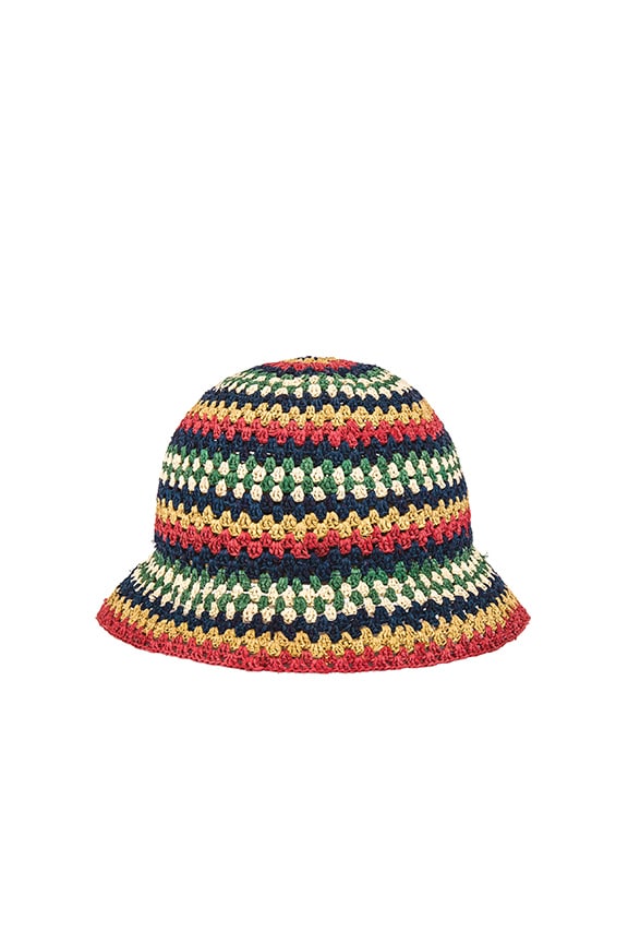 Brixton Essex Raffia Bucket Hat | superdown