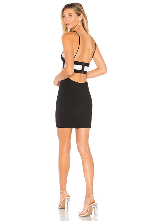 Image 1 of Spencer Banded Back Dress in Black