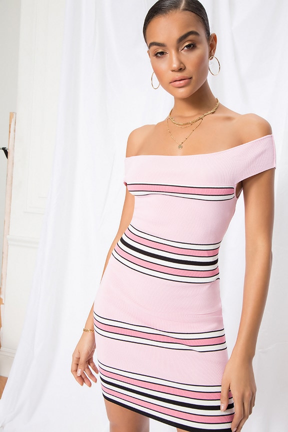 Image 1 of Harmony Knit Dress in Pink