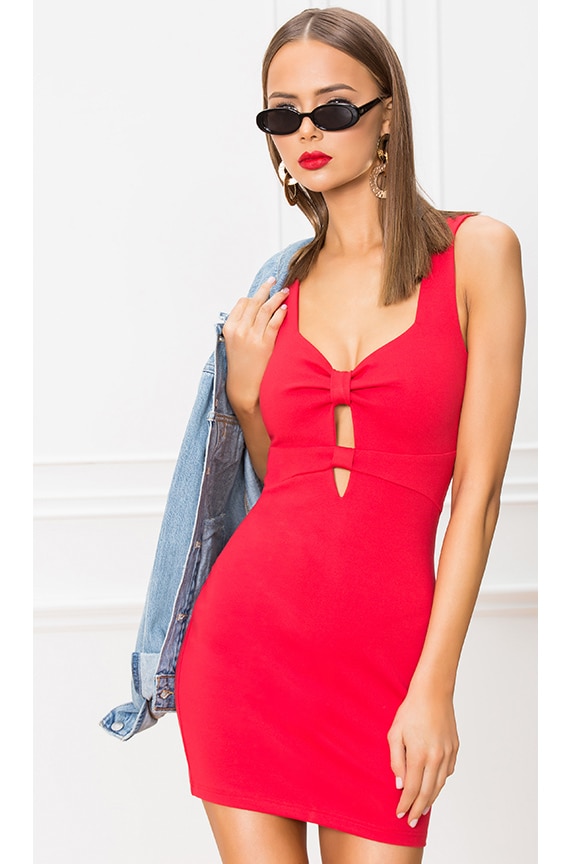Image 1 of Milly Mini Dress in Red