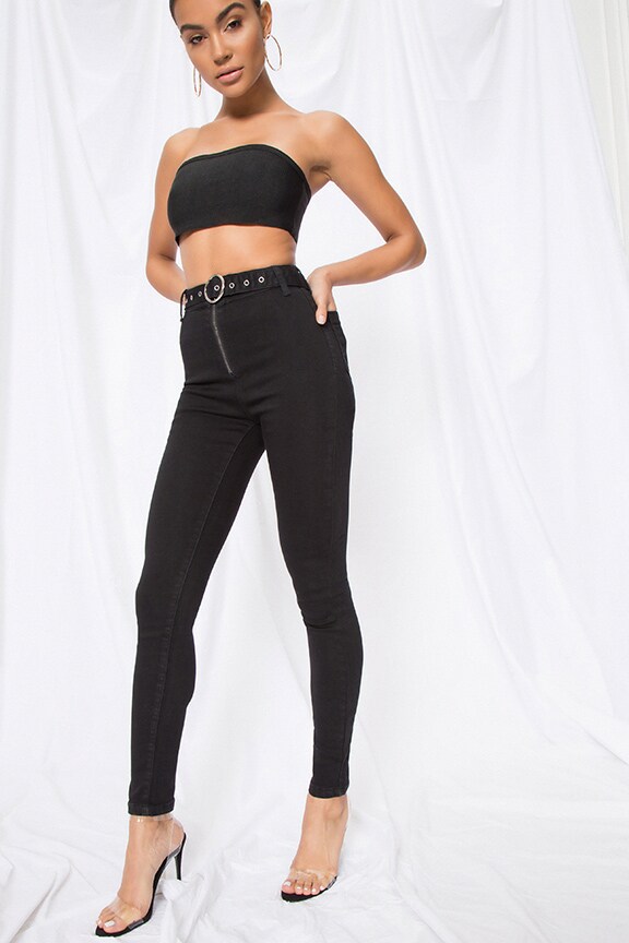 Image 1 of Drea Skinny Jeans in Black