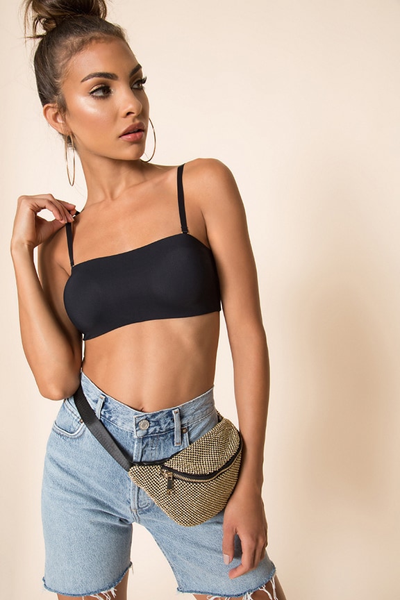 Image 1 of Classic Bandeau Bralette in Black