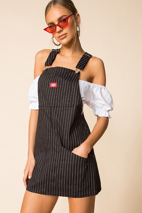 Image 1 of Overall Dress in Black