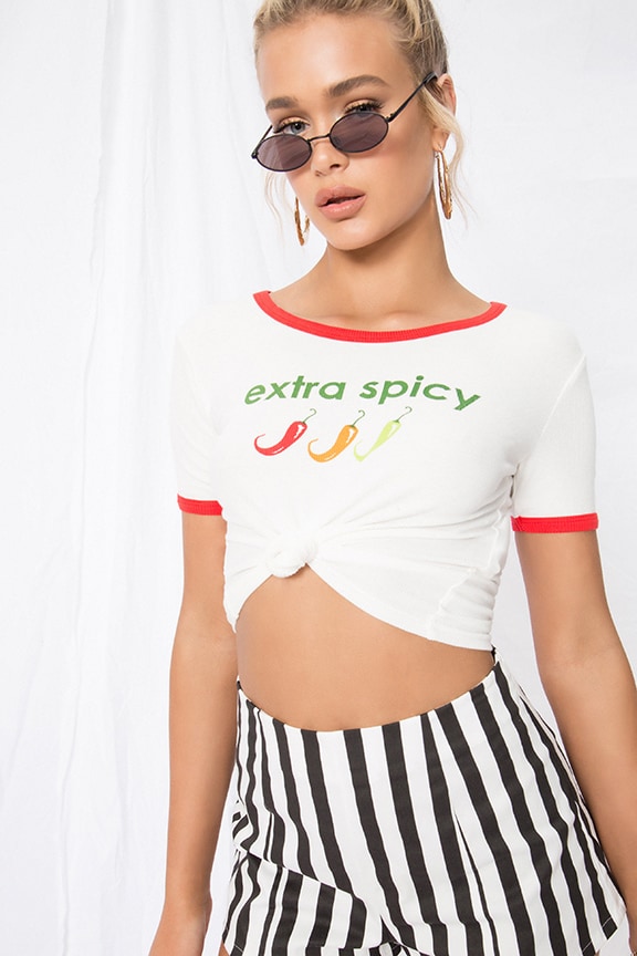Image 1 of Extra Spicy Tee in Off White