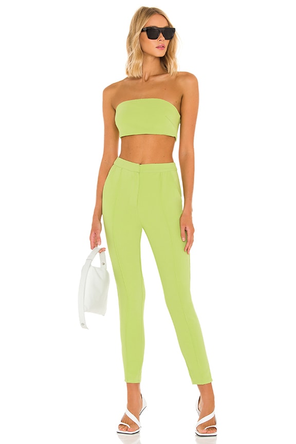 Image 1 of Remy Bandeau Pant Set in Lime
