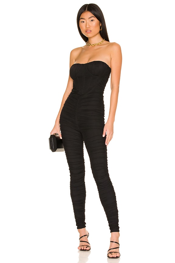 Image 1 of Milana Ruched Jumpsuit in Black