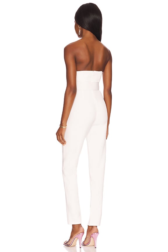 Shop Superdown Naomi Belted Jumpsuit In White
