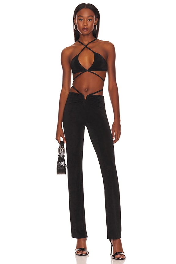 Image 1 of Irene Strappy Pant Set in Black