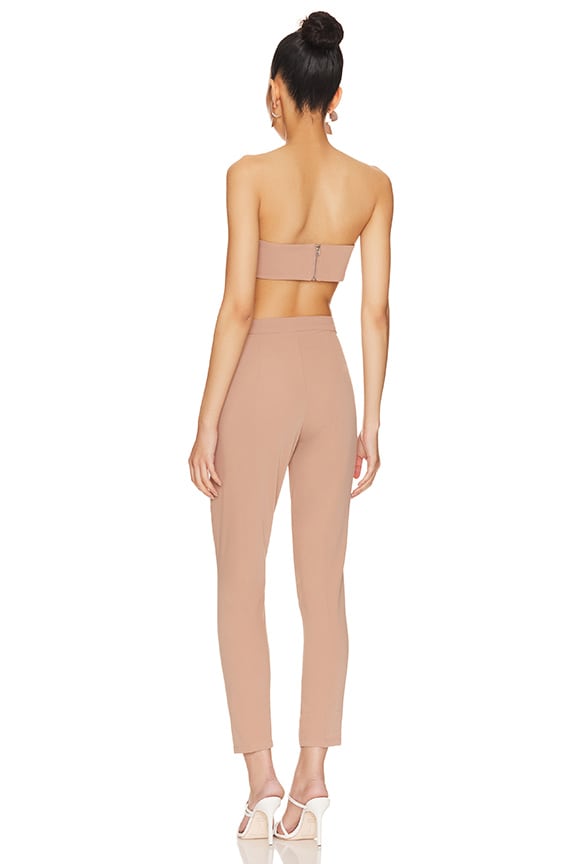 Superdown Remy Bandeau Pant Set In Nude
