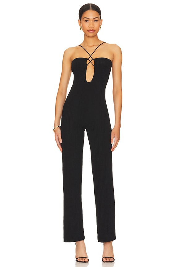 Image 1 of Everlane Strappy Jumpsuit in Black
