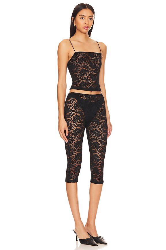superdown Justine Sheer Capri Set in Black