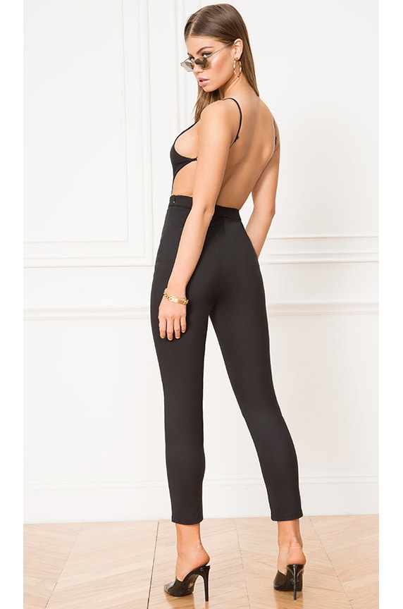 Image 1 of Susie Open Back Jumpsuit in Black