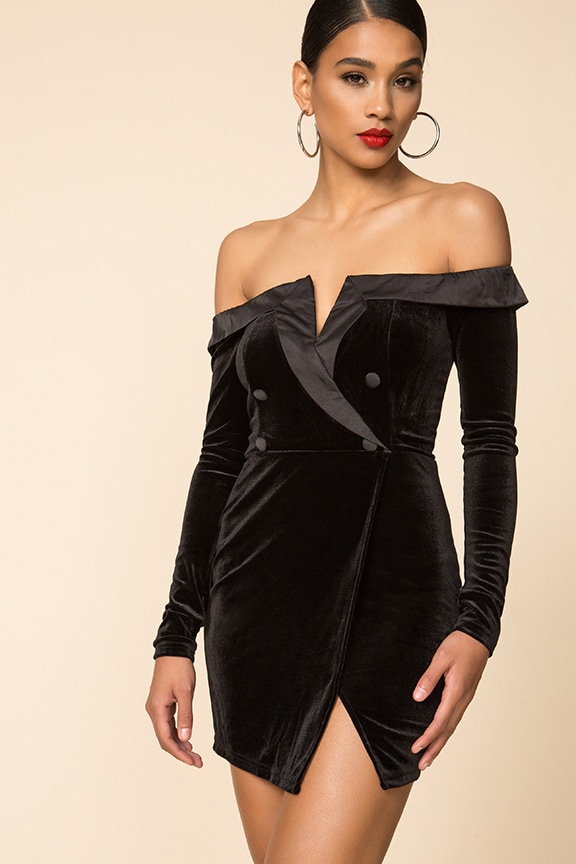 Image 1 of Annina Blazer Dress in Black