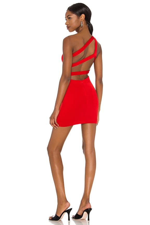Image 1 of Davey Strappy Back Dress in Red