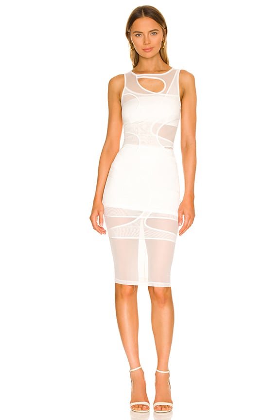 Image 1 of Amalia Cut Out Dress in White