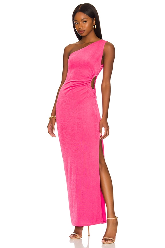 Image 1 of Victoria Cut Out Maxi Dress in Pink