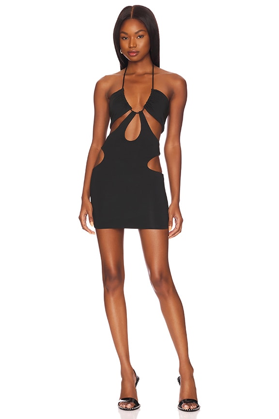 Image 1 of Harlow Cut Out Dress in Black