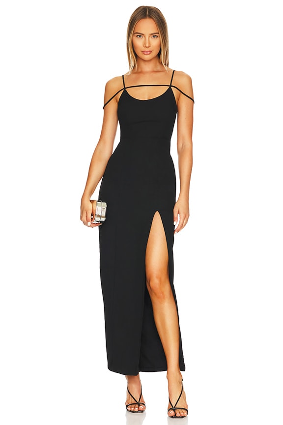 Shop Superdown Analisa Maxi Dress In Black