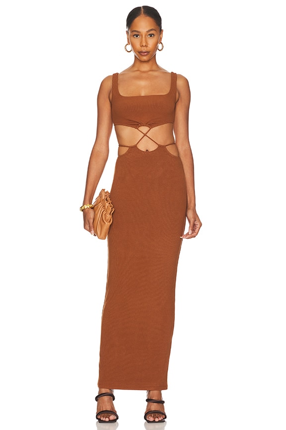 Image 1 of Catira Maxi Dress in Brown