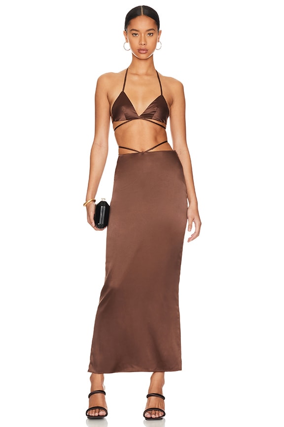 Image 1 of Lilja Skirt Set in Brown